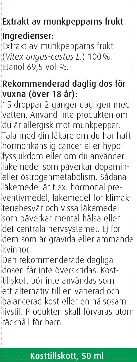 A.Vogel Hormone Balance - siveydenpuunhedelmäuute 50 ml - erä - Image 3