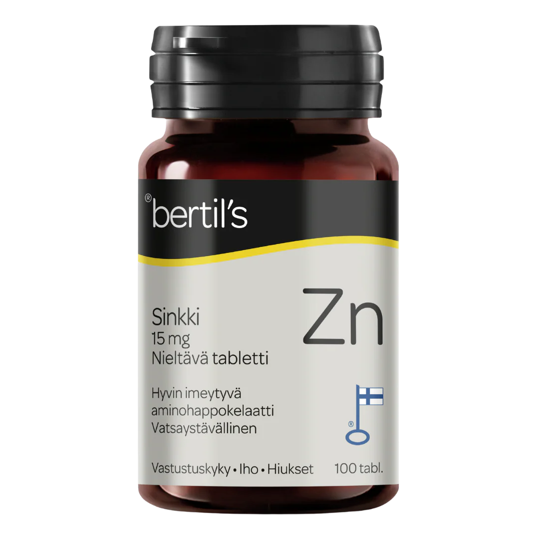 Bertil's Sinkki 15 mg 100 tabl.