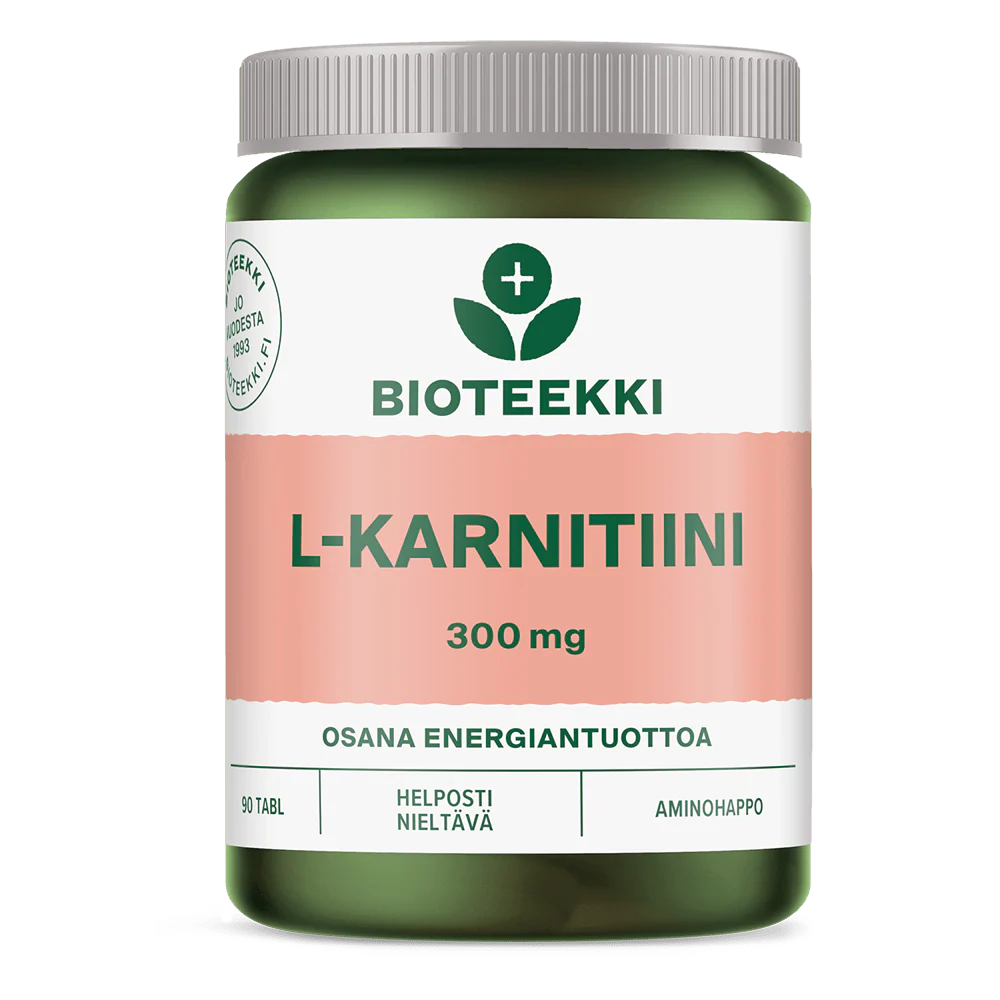 Bioteekki L-Karnitiini 300 mg 90 tabl.