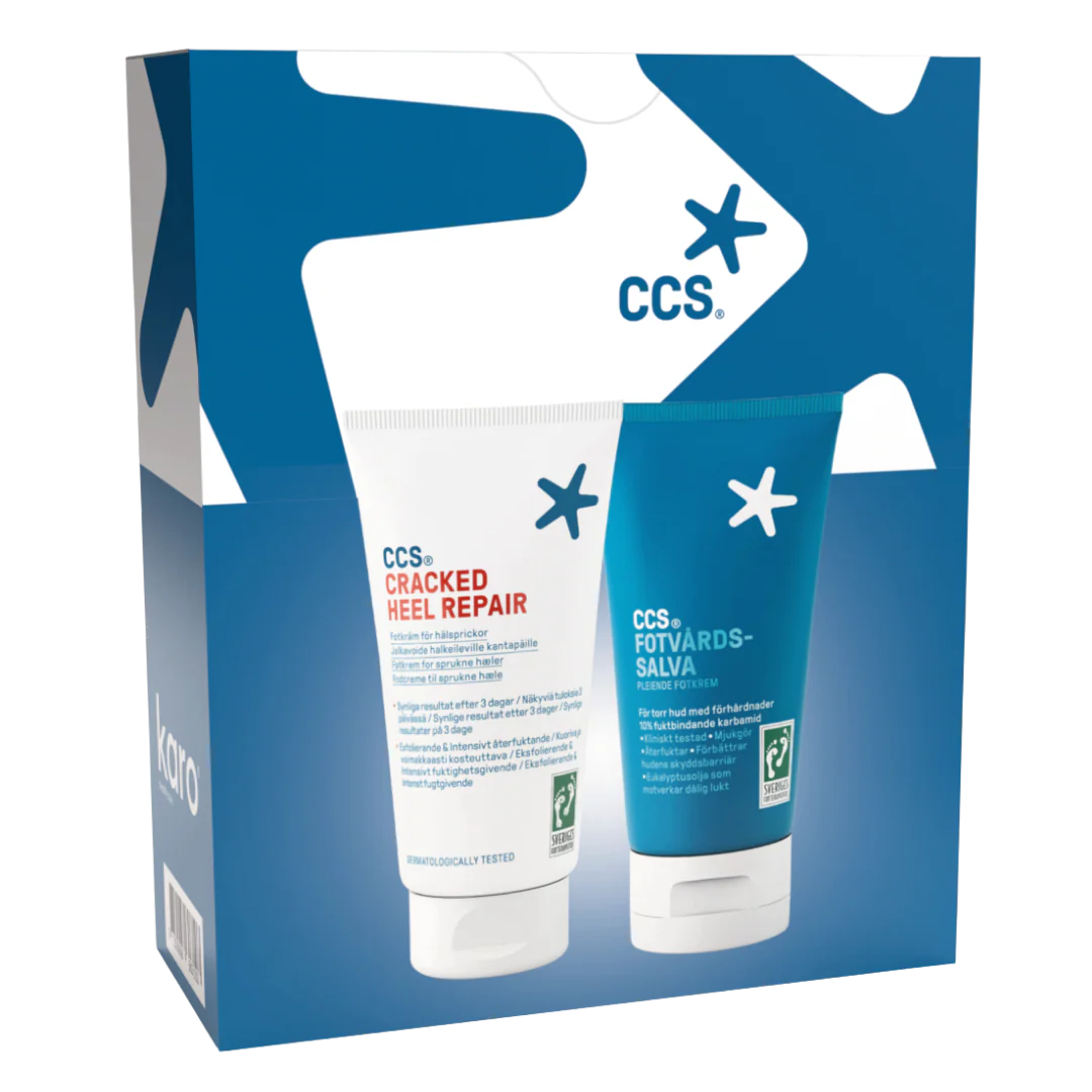CCS Cracked Heel Repair 75 ml ja Jalkavoide 75 ml - Lahjapakkaus
