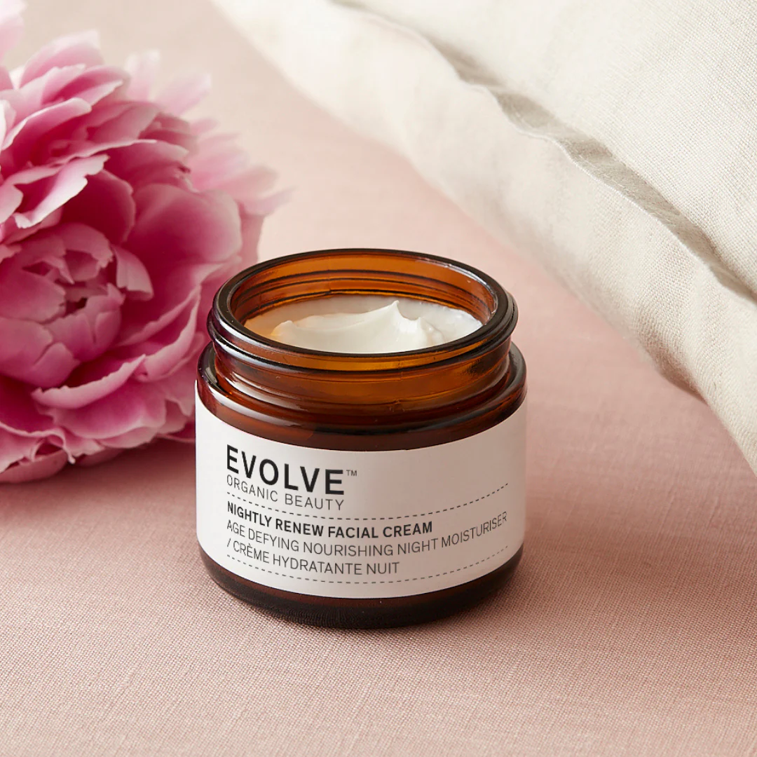 Evolve Organic Beauty Nightly Renew Facial Cream - Yövoide 60 ml - Image 2