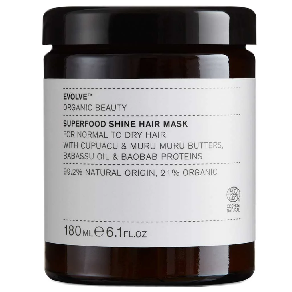 Evolve Organic Beauty Superfood Shine Hair Mask - hiusnaamio 180 ml