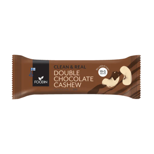 Foodin Clean & Real Double Chocolate Cashew - Proteiinipatukka