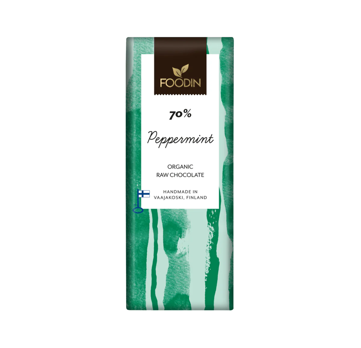 Foodin Peppermint 70 % - Raakasuklaa  40 g