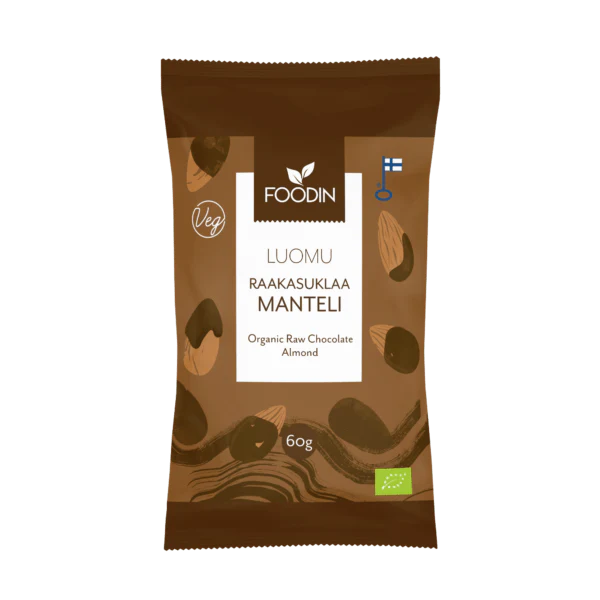 Foodin Raakasuklaa Manteli Luomu 60 g