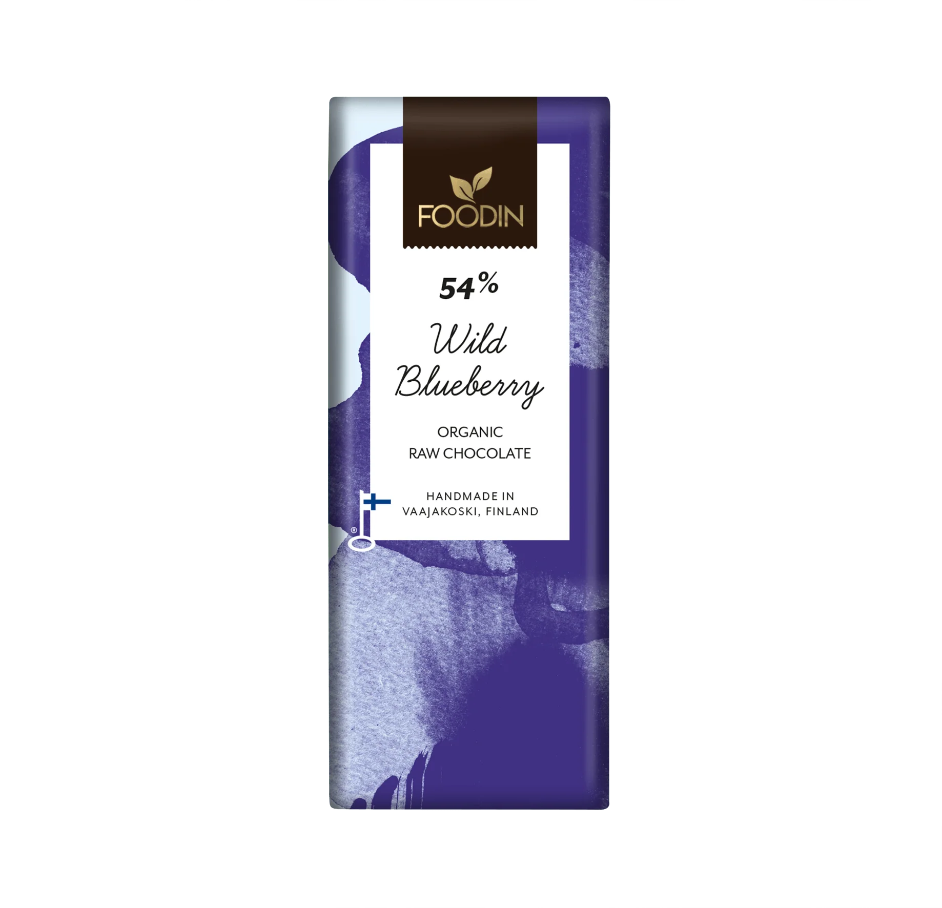 Foodin Wild Blueberry Raakasuklaa 54% 40 g