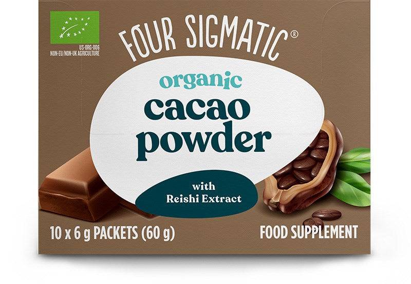 Four Sigmatic Cacao Powder With Reishi Extract - Sieni-kaakaojuomajauhe 10 annospussia