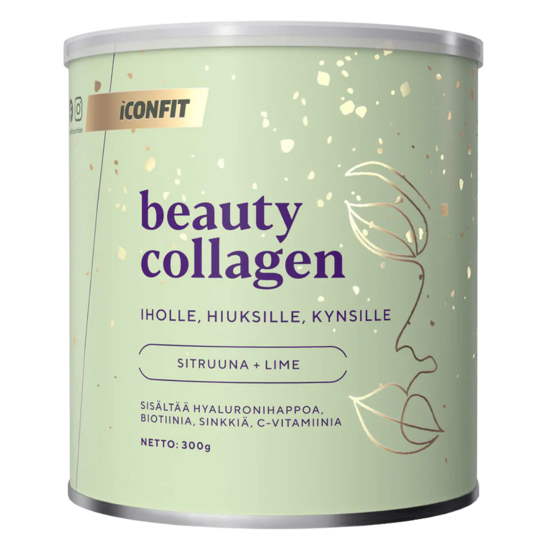 ICONFIT Beauty Collagen - Kollageenijauhe Sitruuna-Lime 300 g