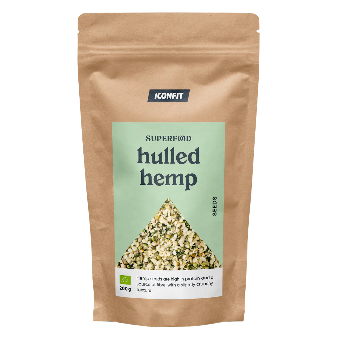 ICONFIT Luomu Kuoritut Hampunsiemenet 200 g