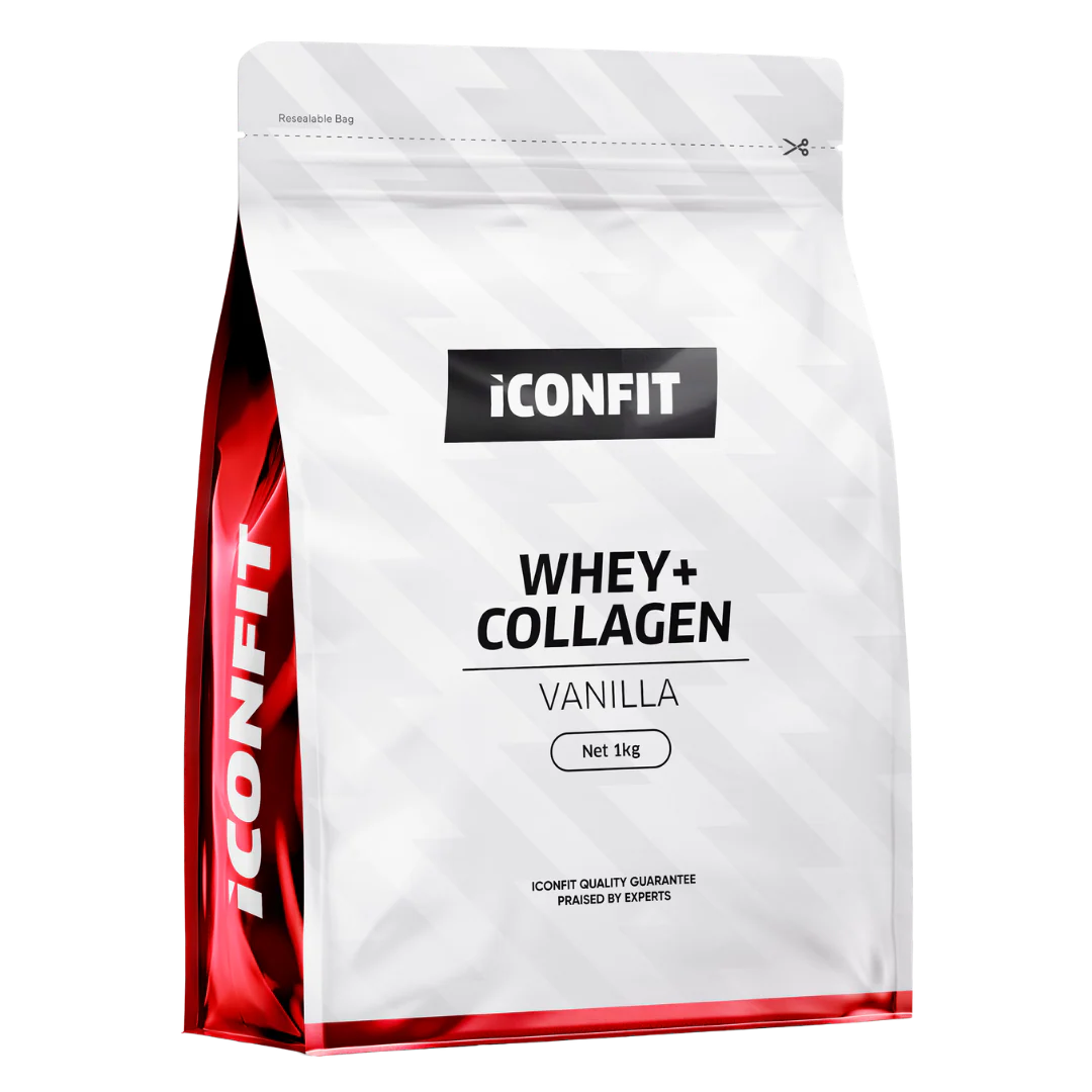 ICONFIT Whey+ Collagen - Heraproteiini & Kollageeni Vanilja 1 kg
