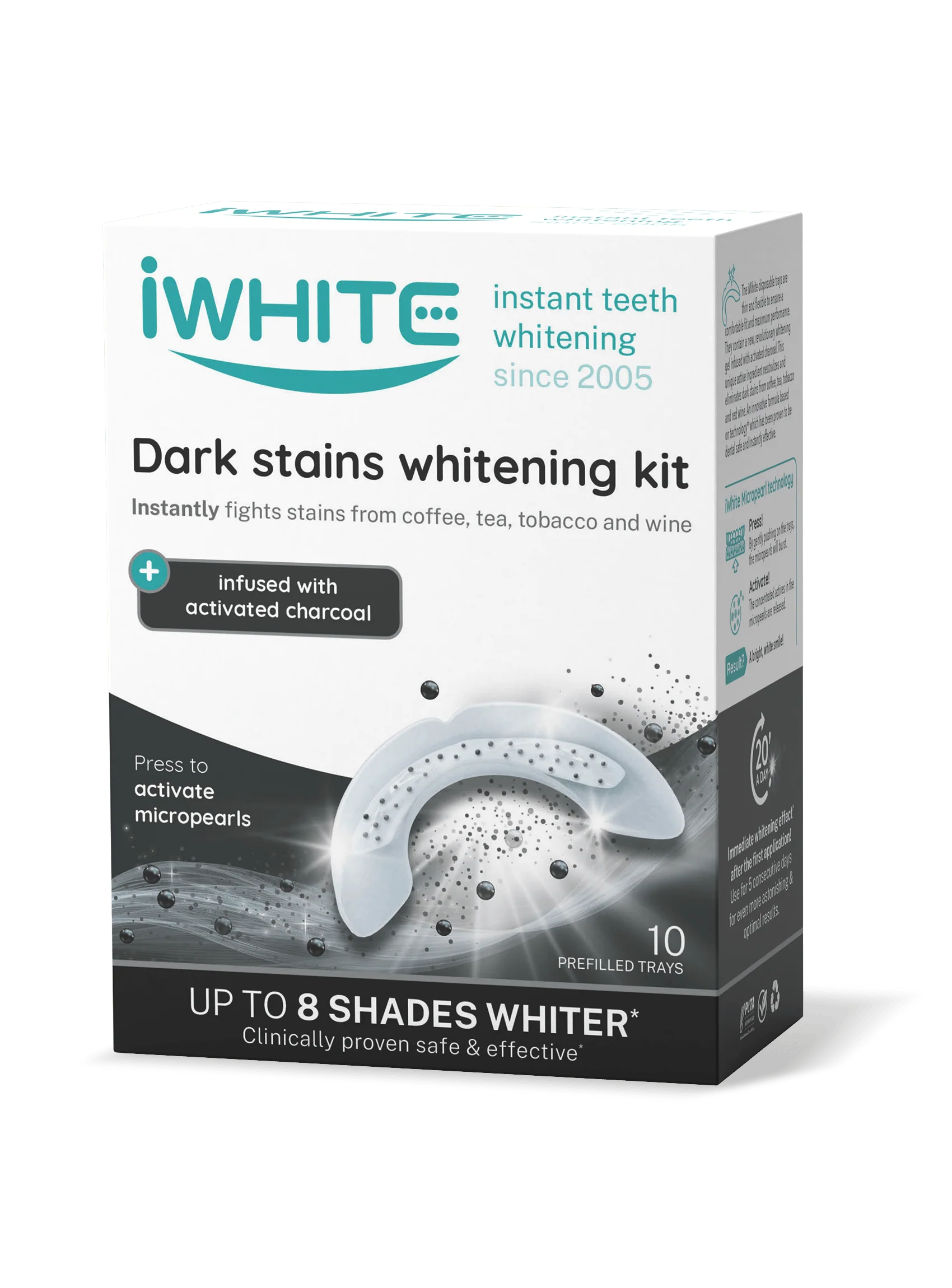 iWhite Dark Stains Whitening Kit - Valkaisumuotit 10 x 0,8 g