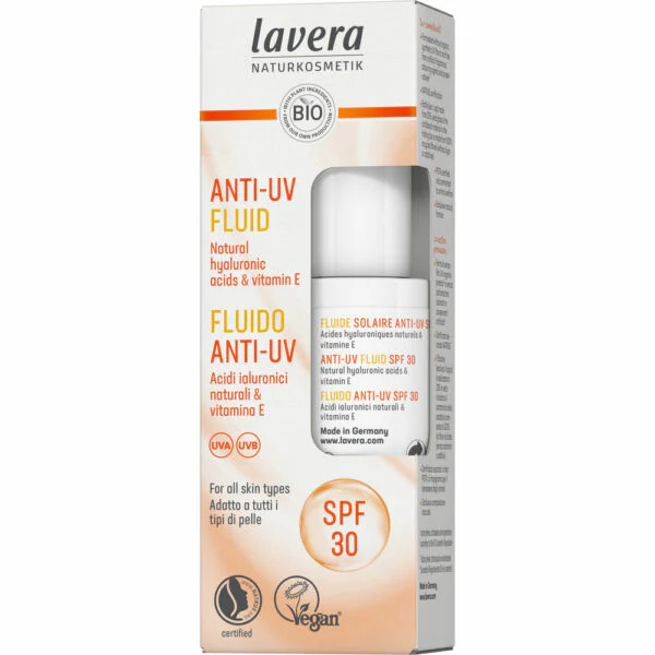 Lavera Anti-Uv Fluid - UV-Suojaemulsio kasvoille SPF30 30 ml