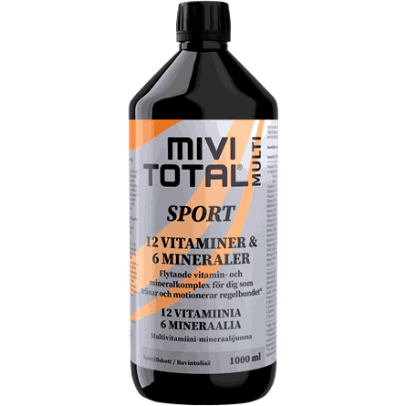 Mivitotal Sport - Nestemäinen monivitamiini- ja kivennäisainevalmiste 1000 ml