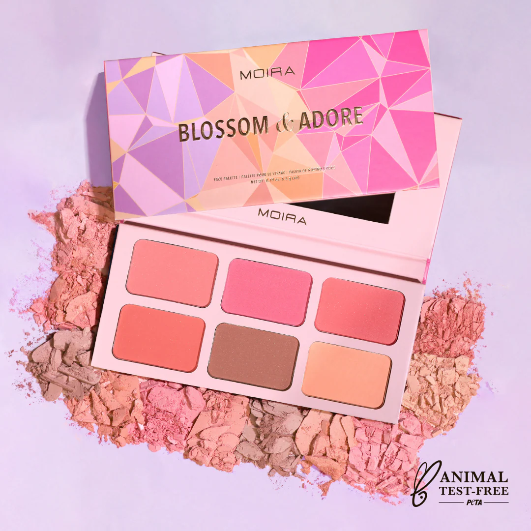 MOIRA Blossom & Adore Face Palette - Poskipunapaletti - Image 2