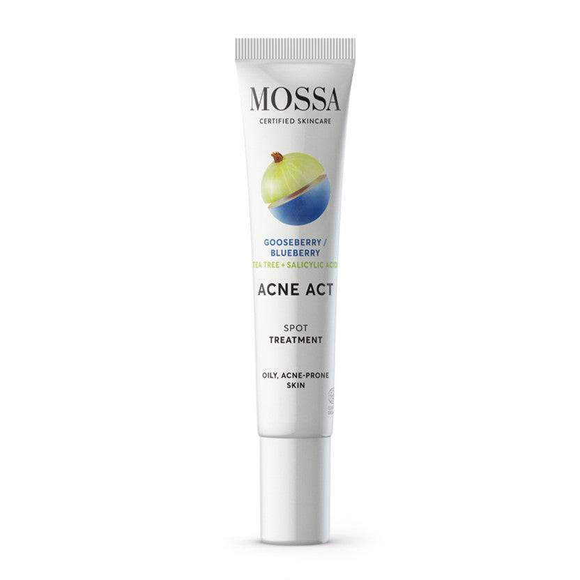 Mossa Acne Act Täsmätipat finneihin ja epäpuhtauksiin 15 ml