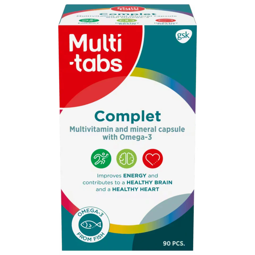 Multi-tabs Complet Monivitamiini + Omega-3 90 kaps.