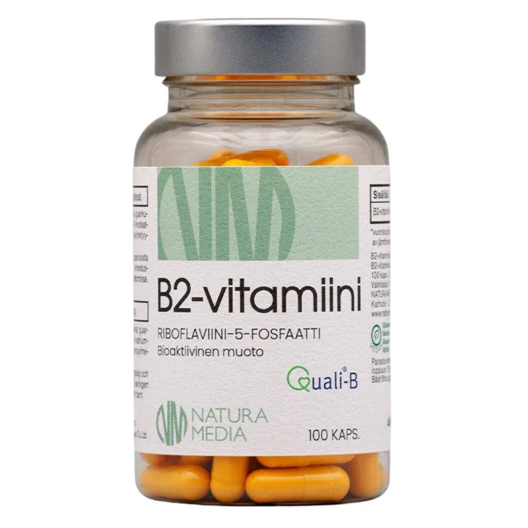 Natura Media B2-vitamiini 33 mg 100 kaps.