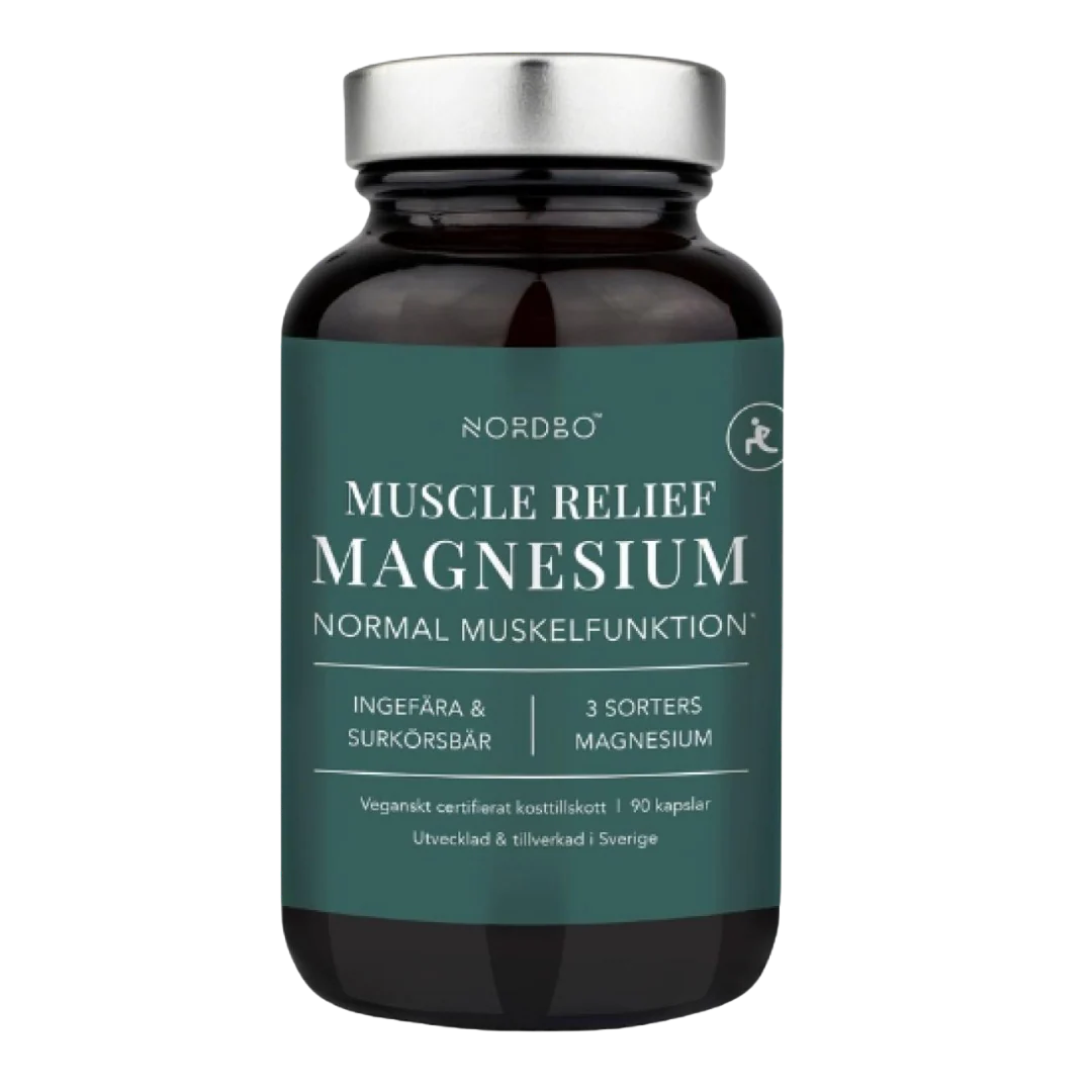 Nordbo Muscle Relief Magnesium 90 kaps.