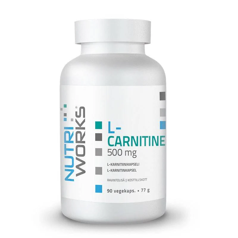 Nutri Works L-Carnitine 500 mg - L-Karnitiini 90 kaps. - erä