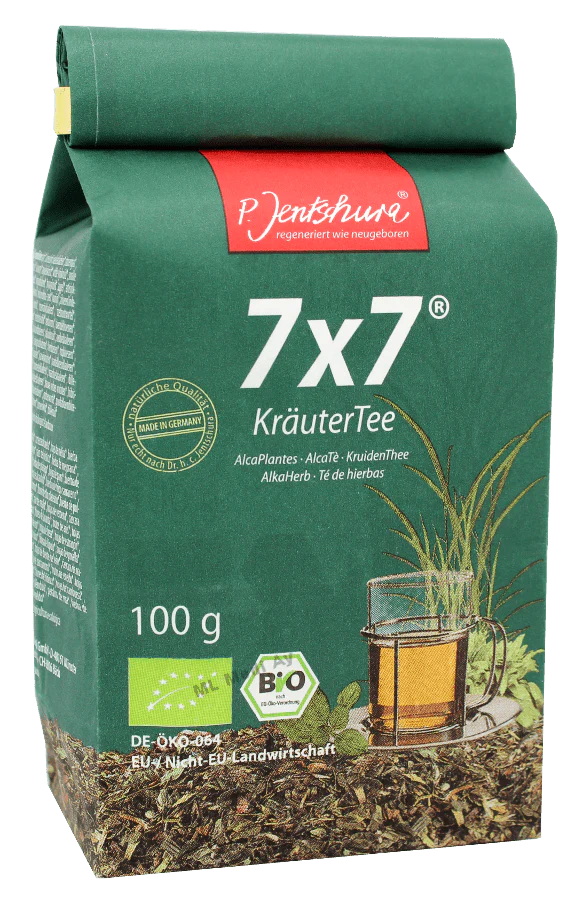 P. Jentschura 7×7 KräuterTee – Puhdistava ja emäksinen yrttijuoma 100 g