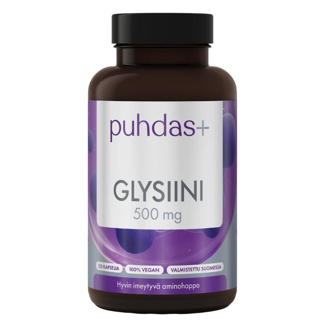 Puhdas+ Glysiini 500 mg 120 kaps.