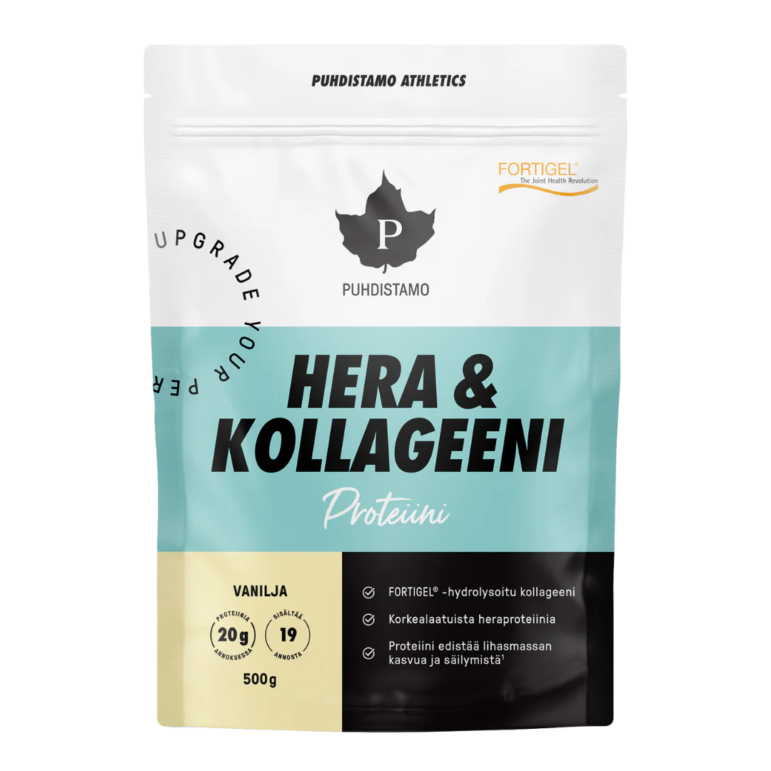 Puhdistamo Athletics Hera & Kollageeni Vanilja 500 g