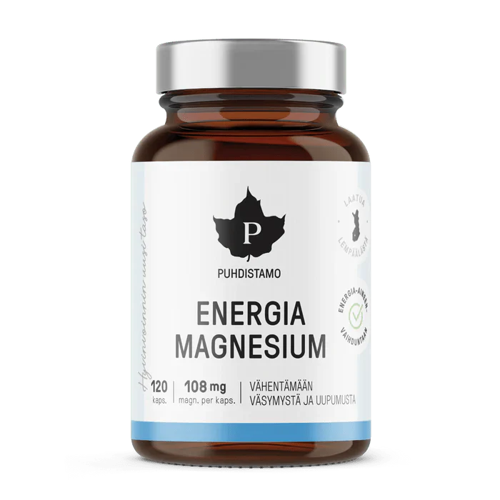 Puhdistamo Energia Magnesium 120 kaps.