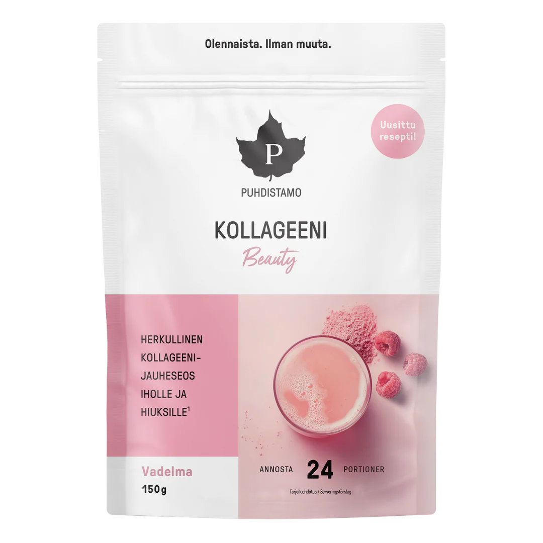 Puhdistamo Kollageeni Beauty Vadelma 150 g