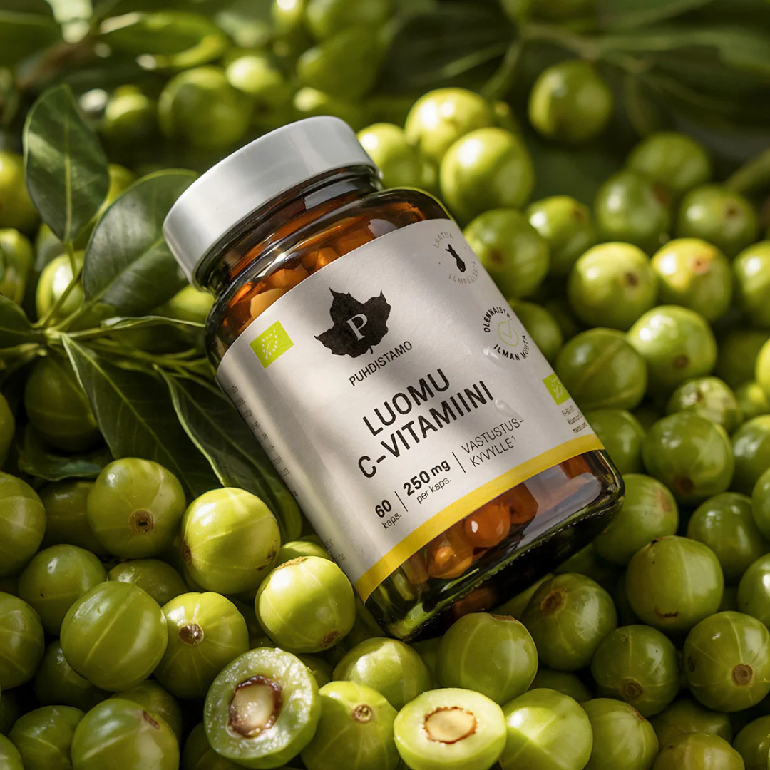 Puhdistamo Luomu C-vitamiini 250 mg 60 kaps. - Image 2