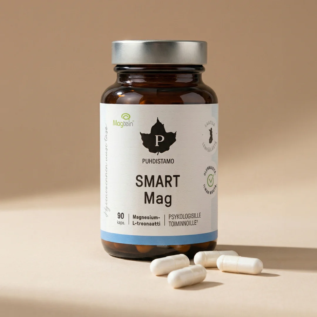 Puhdistamo Smart Mag - Magnesium L-treonaatti 90 kaps. - Image 2