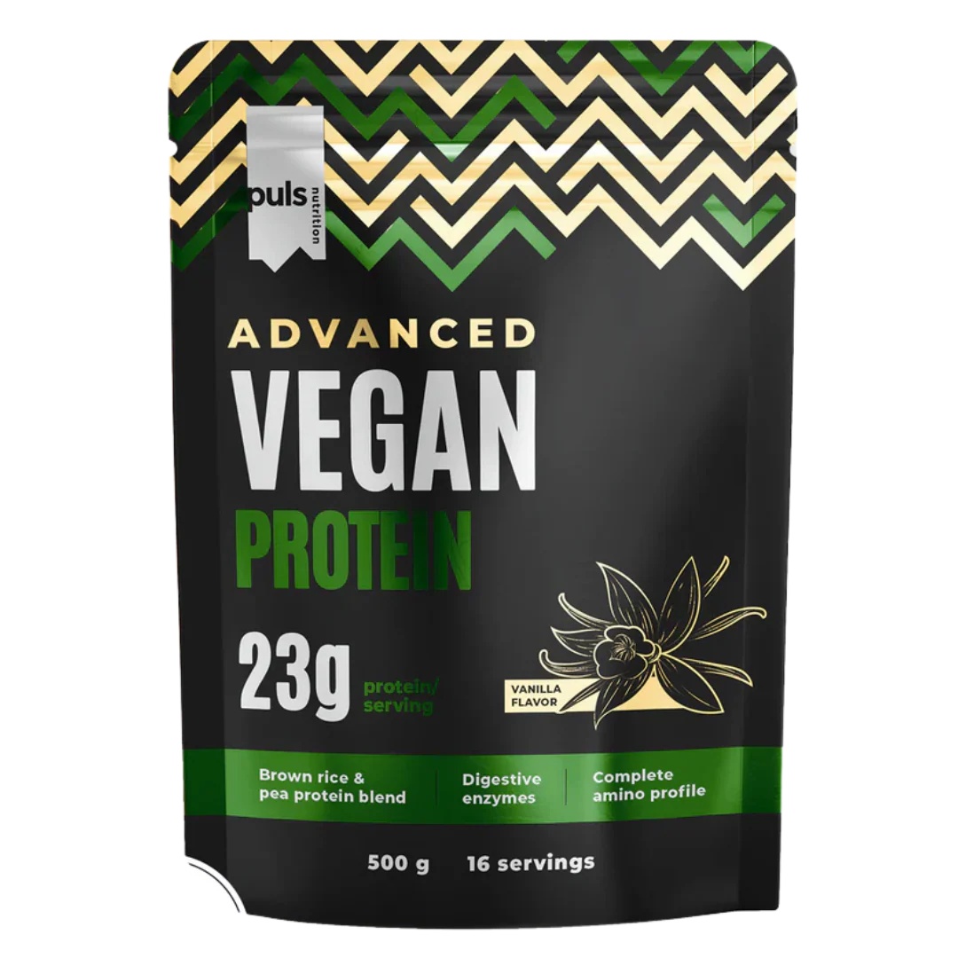 Puls Nutrition Advanced Vegan Protein - Kasviproteiinijauhe Vanilja 500 g