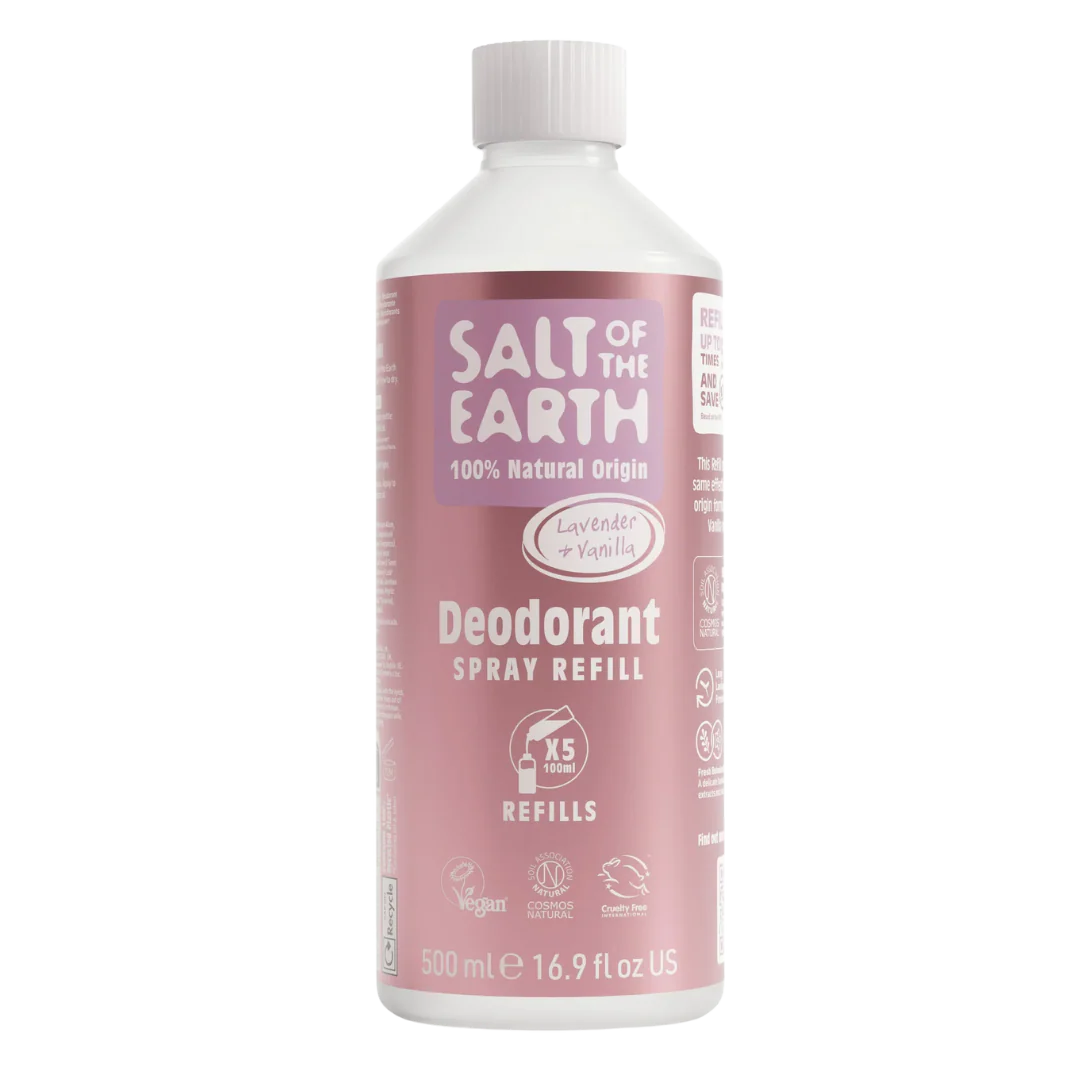 Salt of the Earth - Laventeli & Vanilja Spray Deodorantti täyttöpakkaus 500 ml