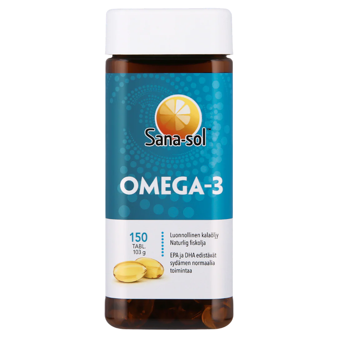 Sana-Sol Omega-3 - Kalaöljyvalmiste 150 kaps.