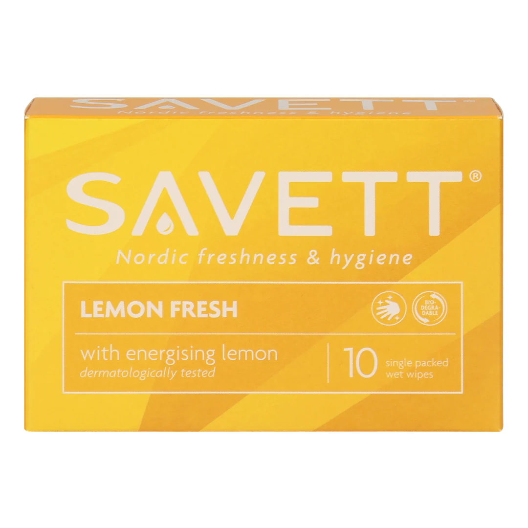 Savett Lemon Fresh - Kosteuspyyhe 10 kpl