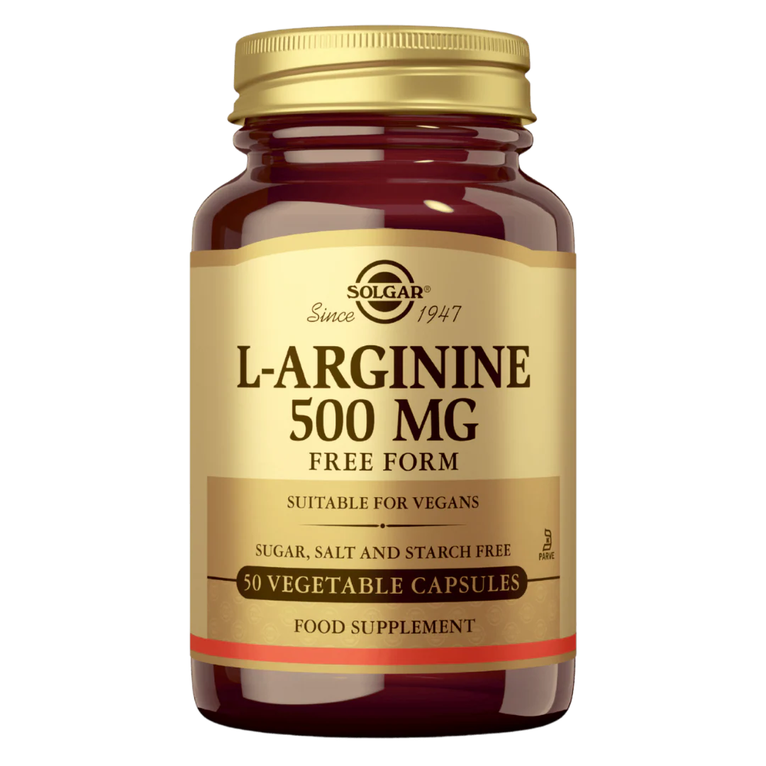 Solgar L-Arginine 500 mg - aminohappovalmiste 50 kaps.