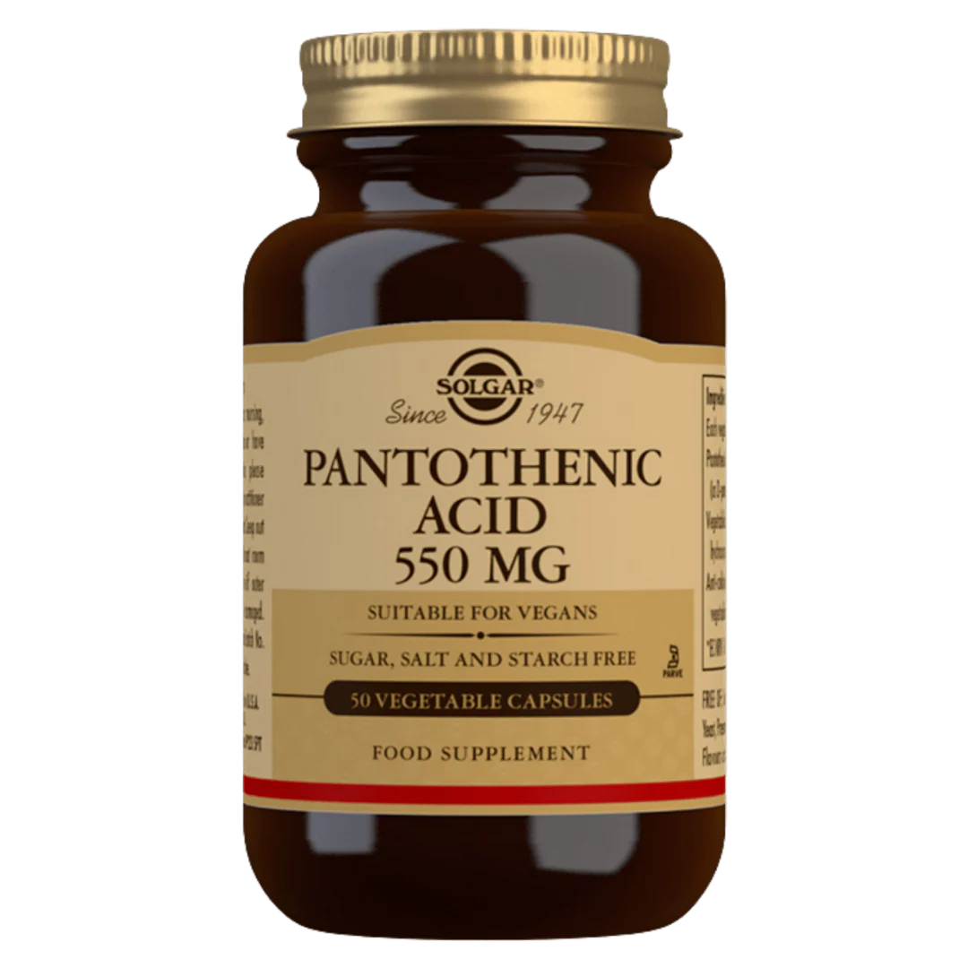 Solgar Pantothenic Acid 550 mg - B-Vitamiinivalmiste 50 kaps.