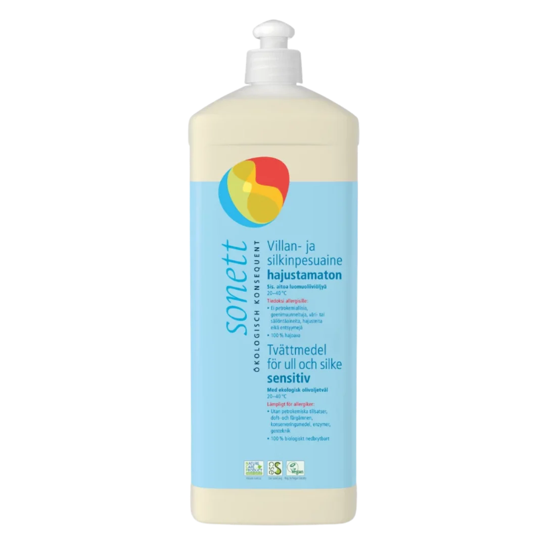 Sonett Villan- ja silkinpesuaine - Hajusteeton 500 ml